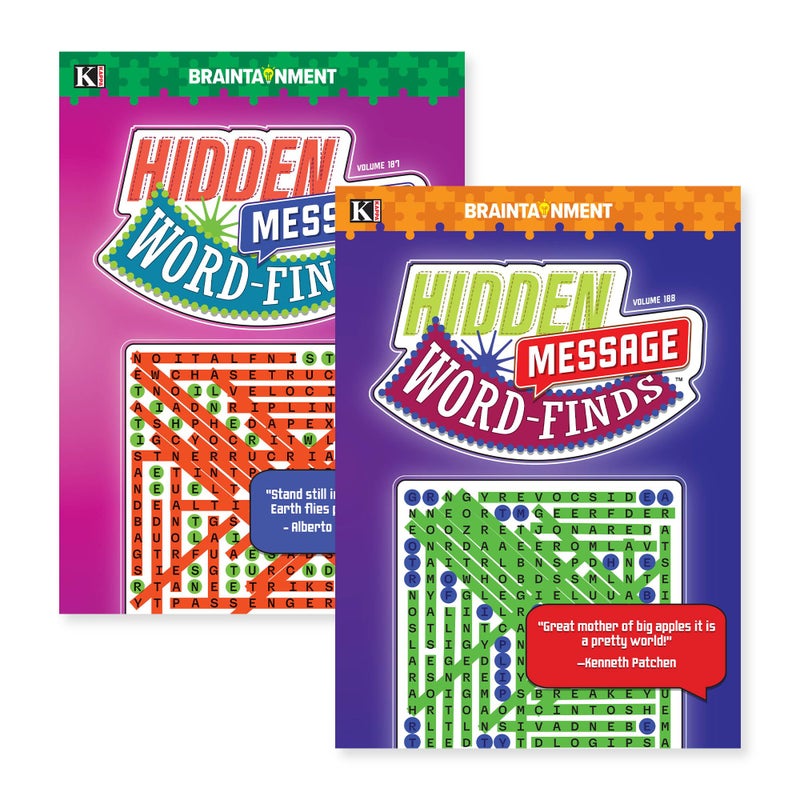 Kappa Hidden Message Word-Finds Set of 2, Volumes may vary (See Seller Comments for Volumes) by Kappa - Image 1
